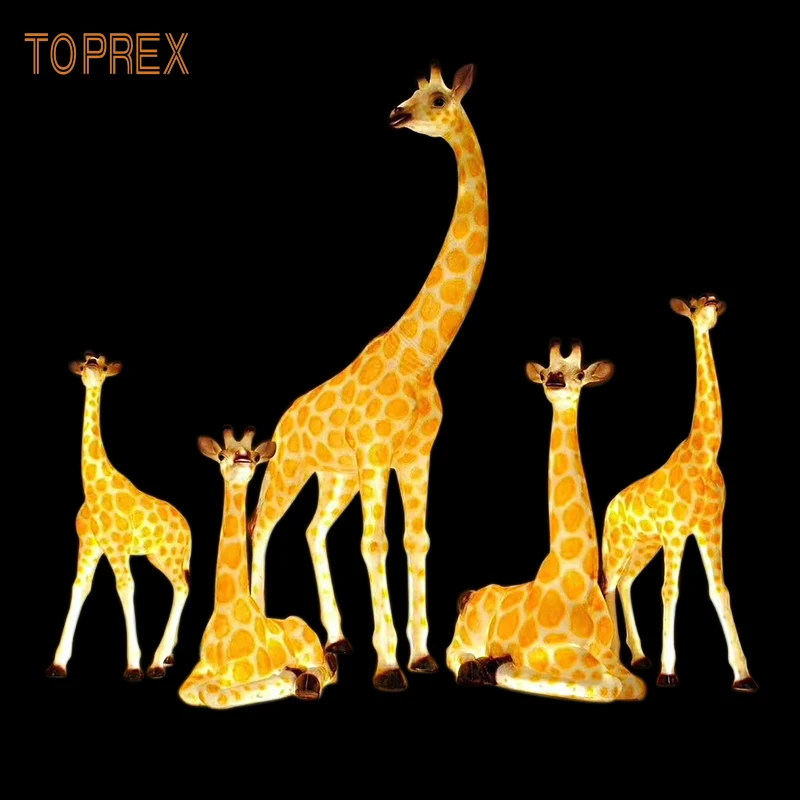  Декор TOPREX тематический парк украшение наружная большая Стекловолоконная скульптура животное Рождественское