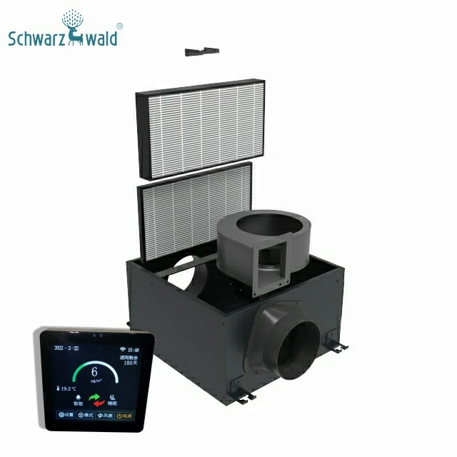 portable fresh air silent fan heat exchanger air ventilation system