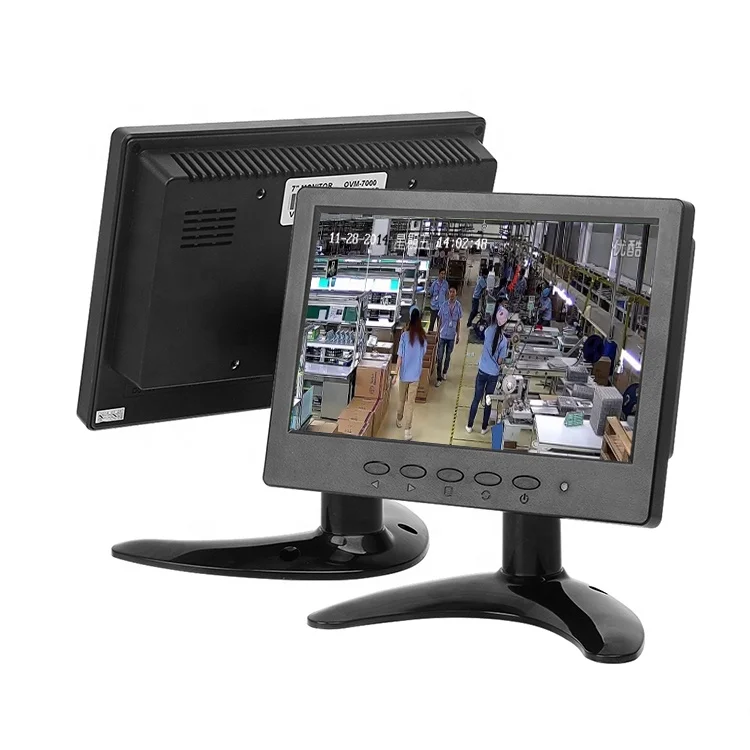 7 Inch 16:9 TFT LCD AV stand alone Car Monitor with suction mount for parking system