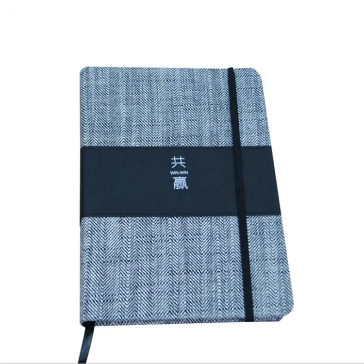 
Роскошный тканевый кожаный чехол с эластичной резинкой в твердом переплете, бумажный органайзер для планера, блокнотов, 2021 для сотрудников, новогодние популярные подарки 