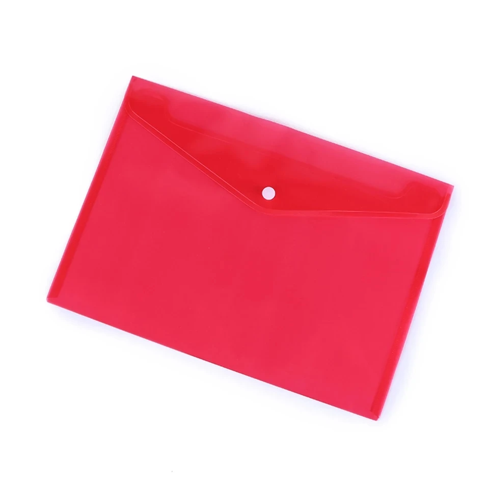 Transparent PVC Envelope Binder Pocket A4 bag plastic document bag file folder