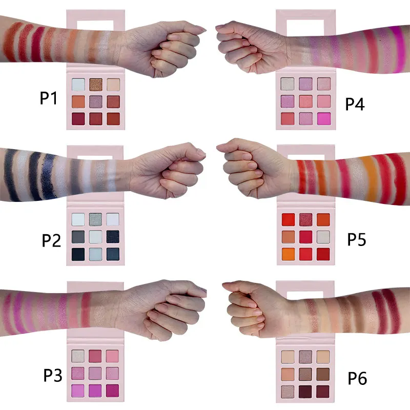 Waterproof High quality 9  Eyeshadow Palette Brown Eyeshadow Palette for gifts