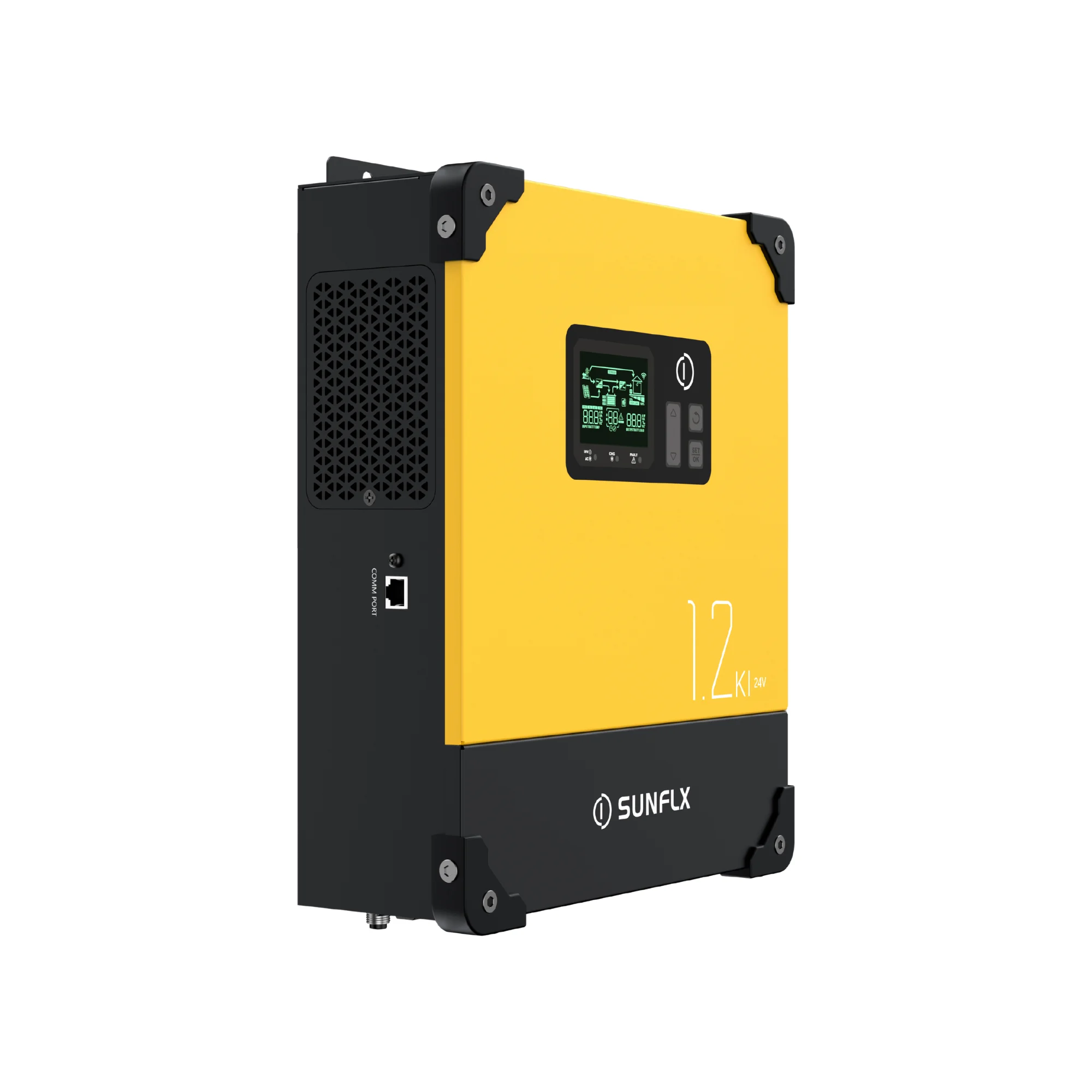 Sunflx 3000W 12/24 Volt OFF-GRID Solar Inverter 1200w Pure Sine Wave MPPT Solar Charge Battery Charger for Off Grid Solar System