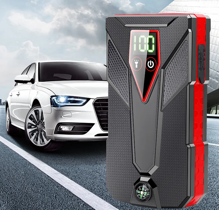 Car Jump Starter Portable Car Charger Multi-function Start Jumper Emergency Battery Booster Car Power Bank With Air Pump