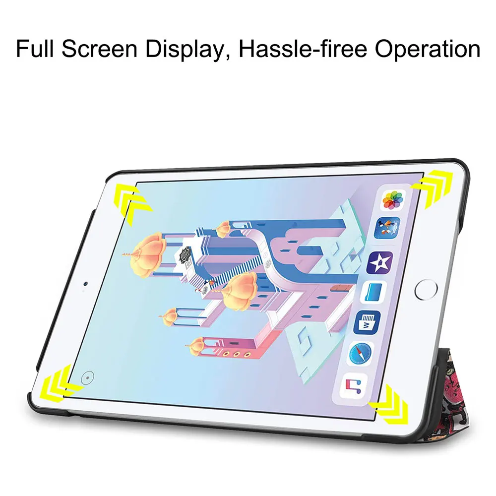 Custer Case For Ipad Mini4 5 Pure Color Cover Pro 11 Inch Air 12.9 10Th Generation 9Th 3 Fold Holder Tablet Protective