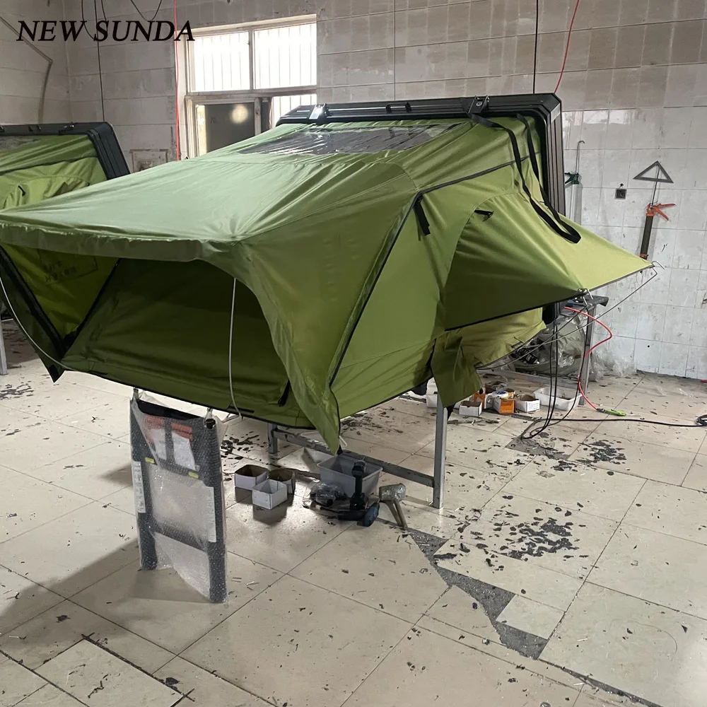 China wholesale family outdoor car camping foldable aluminum hard shell roof top tent for SUV for US market