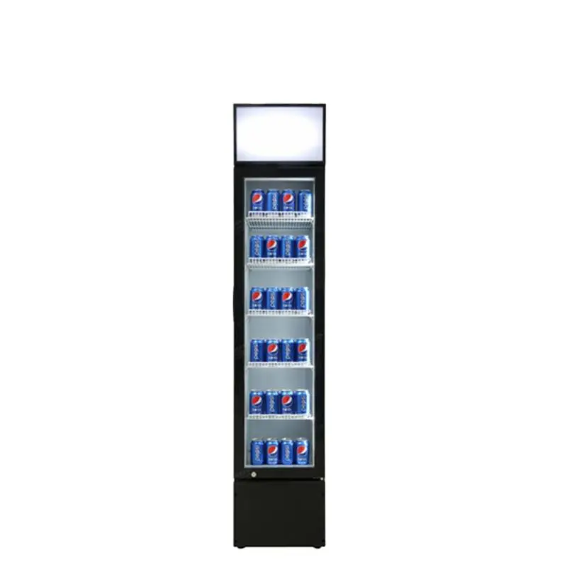 Commercial Supermarket Refrigeration Equipment Transparent Glass Door Chiller Vertical Display Freezers