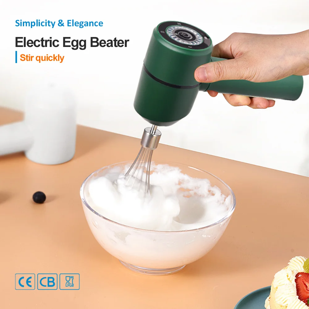 Kitchen Accessories Mini Automatic Electric Egg Beater Cordless Egg Whisk