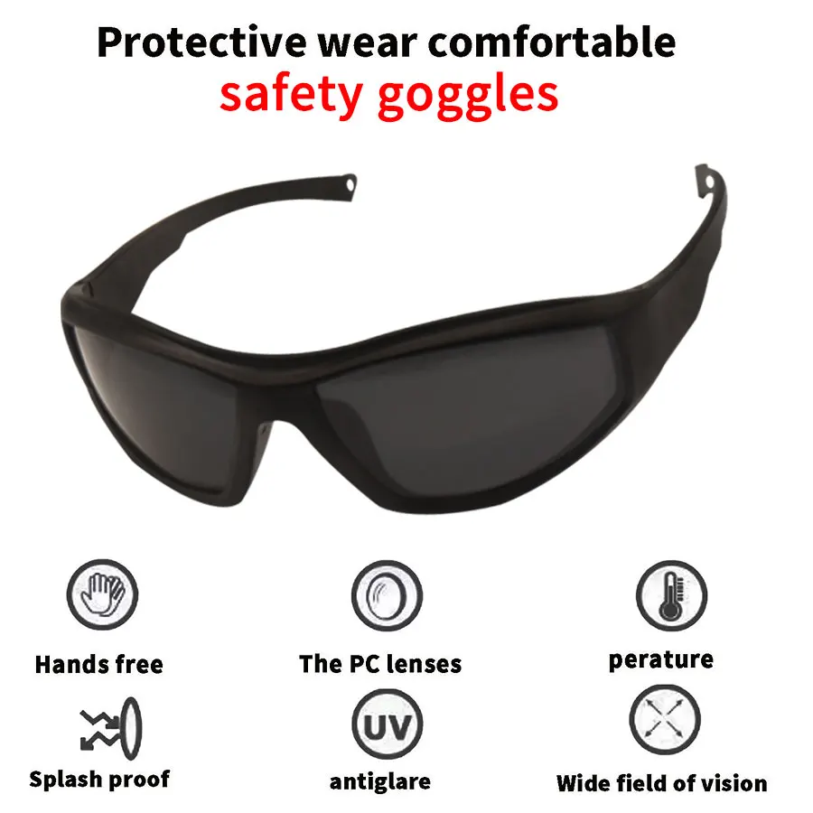 CE Ansi Z87 Eye Protection Gray Goggles Personal Equipment Stylish Anti Fog Safety Working Eyewear Fashion Protective Glasses