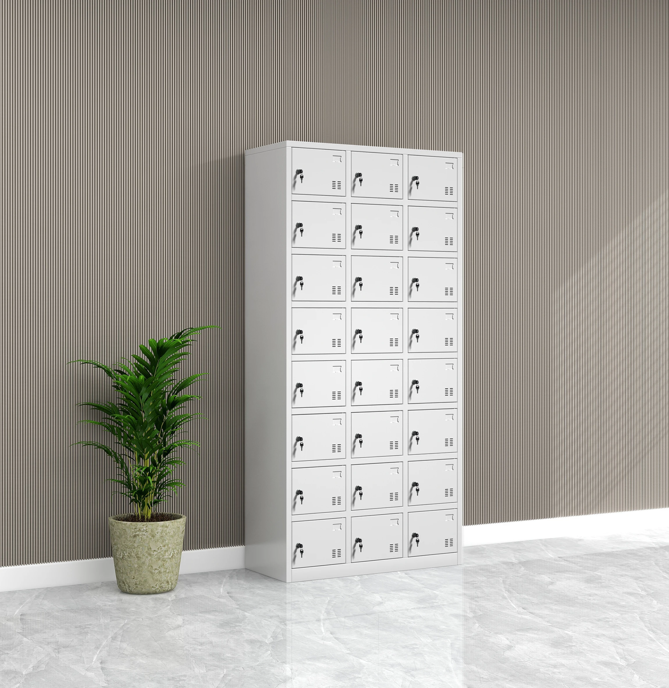 Office Hotel Home plastic lockers which durable than metal locker school/gym 6 Door Metal Lockers