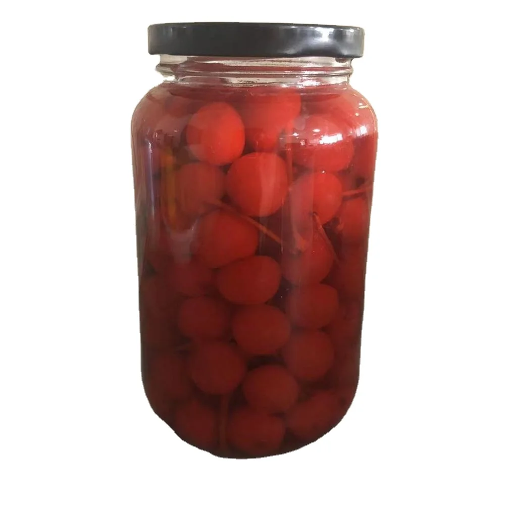 New crop high quality canned maraschino cherries in jars