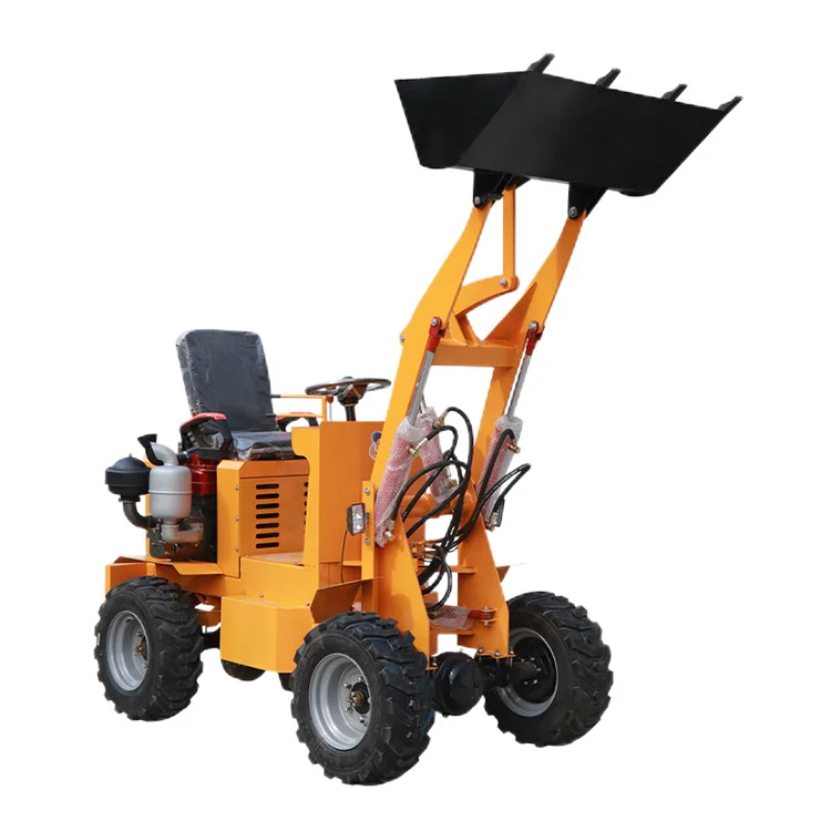 Китай 400 кг 600 800 1000 500 мини-погрузчик 4x4 Электрический колесный погрузчик