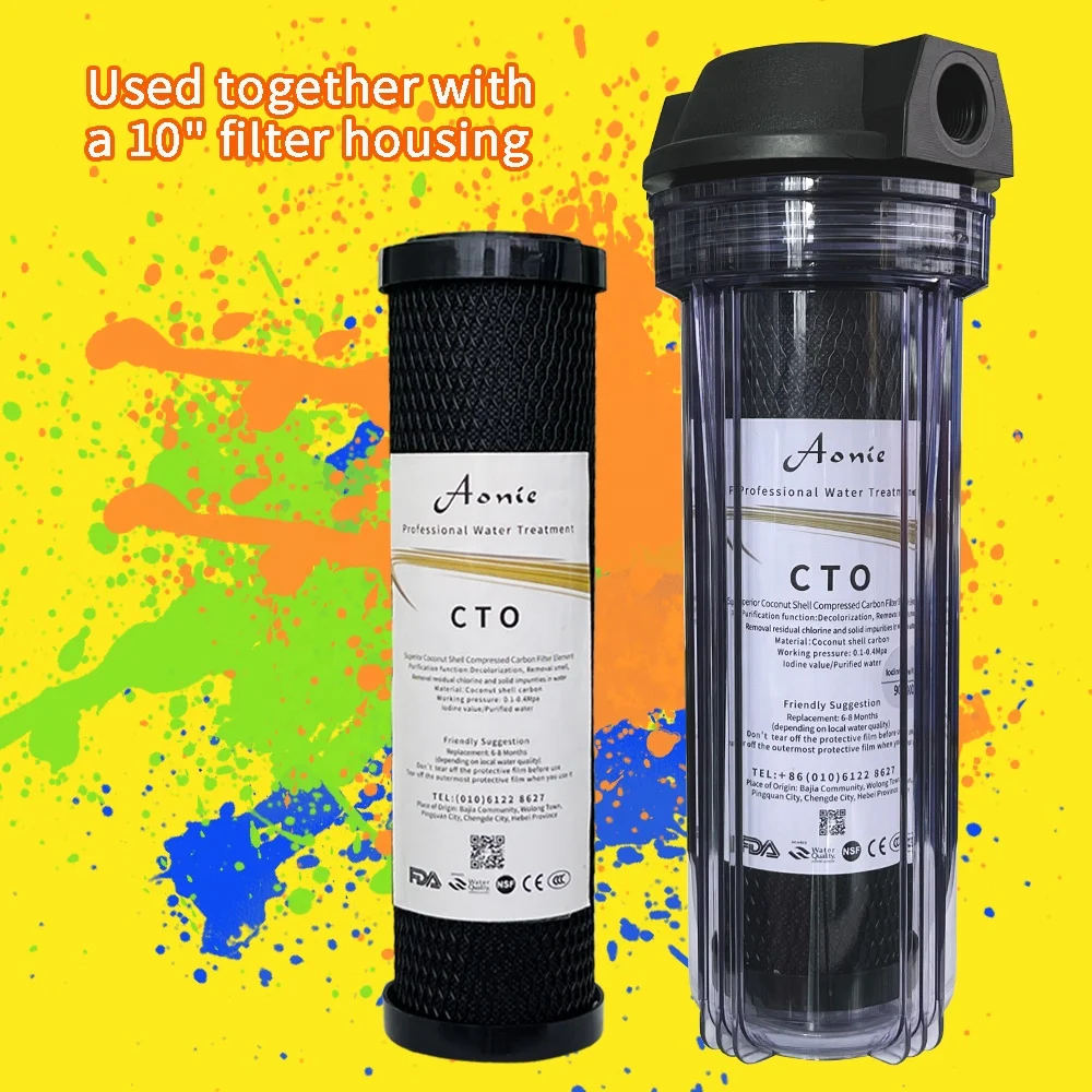 Free sample  Water treatment equipment   CTO  microcrystal   compressed activated carbon