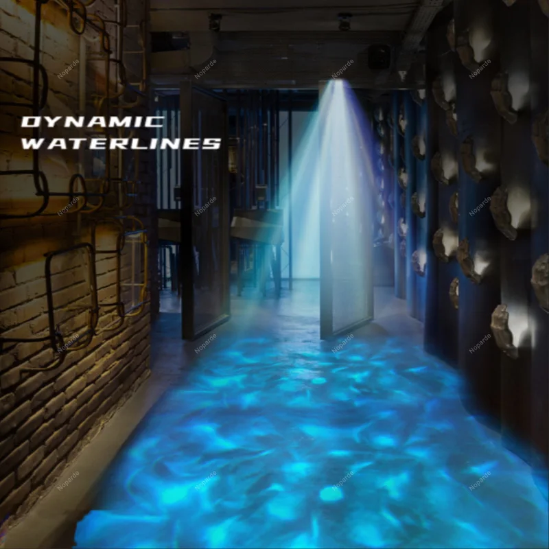 60W Waterproof Outdoor IP67 Water Wave Oecen Effect Projector ocean sea wave projector  ocean daren waves projector