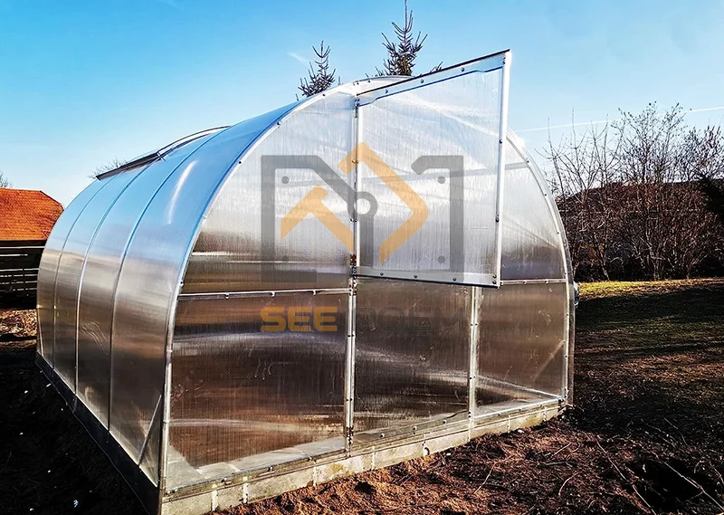 See Poem 6mm Polycarbonate Sheet Grden Greenhouse Aluminum Frame
