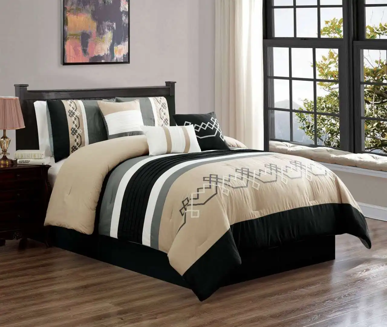Aoyatex Bedding set luxury designs Bed-In-A-Bag printed bedding comforter set