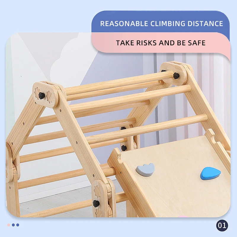 Wg Kids Climbing Triangle Cube Arch Frame Climbing Equipment For Toddler