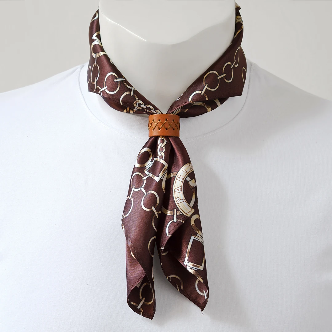 Mens Pure Silk Scarf Shiny Designer Paisley Silk Satin Neck Bandana Scarves Custom Hair Head Bandanas