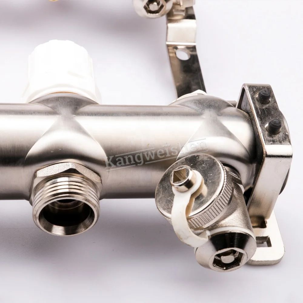 4 port Stainless Steel Water Under Floor Heating System Parts  Manifold