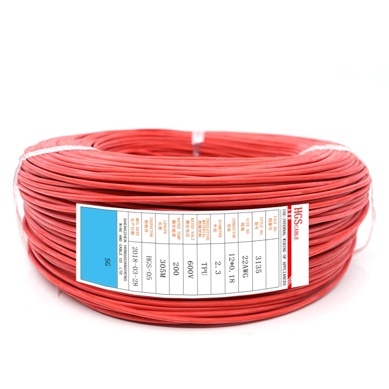 3135 High Fire Resistance 12 14 16 18 20 22 AWG High Voltage Silicone Flexible Electrical Wires