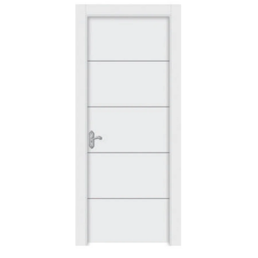 Cheap Price Modern House Interior Room White Waterproof Pvc Door Wpc Door Design
