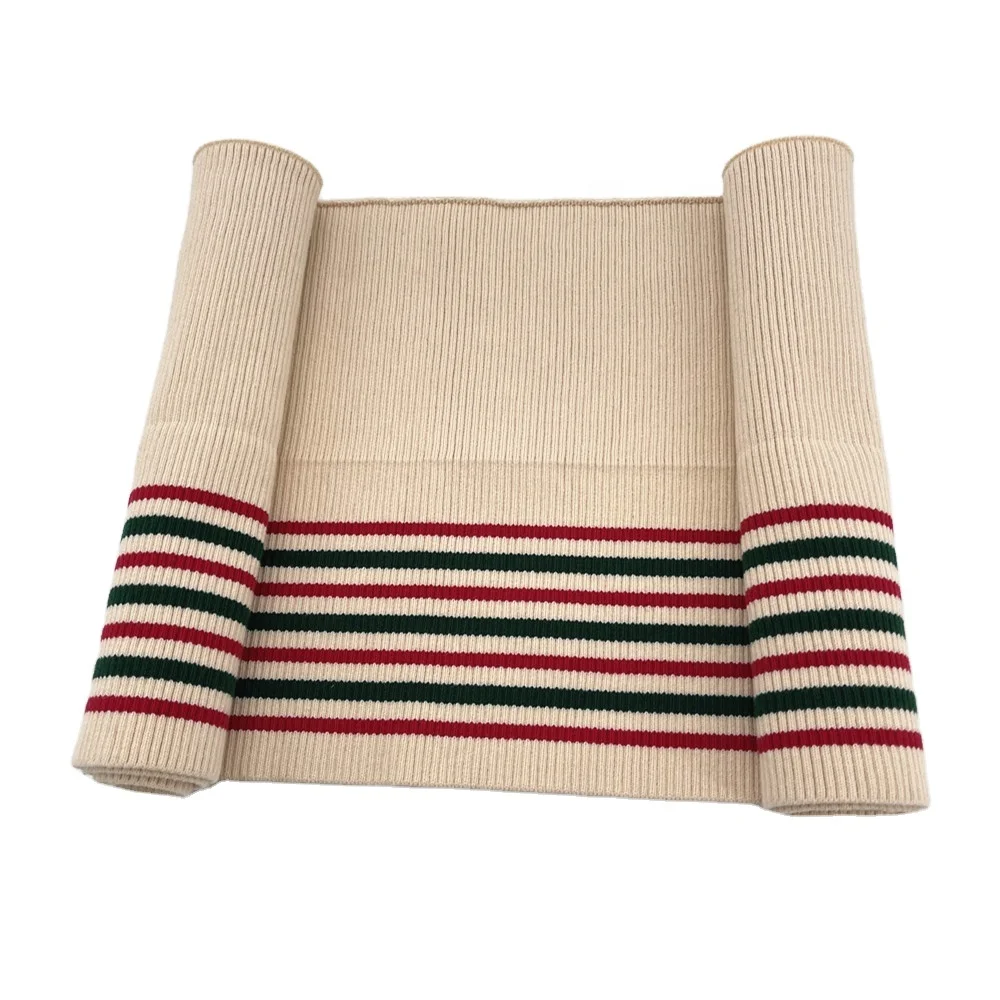 2x2 knitting custom ribbed collar,cuffs and Hem high quality rib for thick jacket