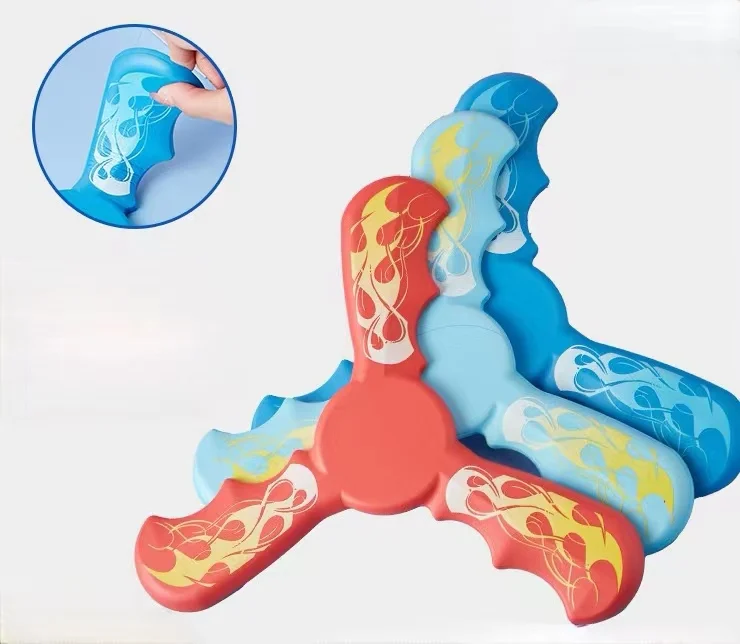 Factory Direct ST3005 Kids Soft Eva Foam Three Bladed Boomerang Non-formaldehyde Toy Outdoor Safe Game Toy