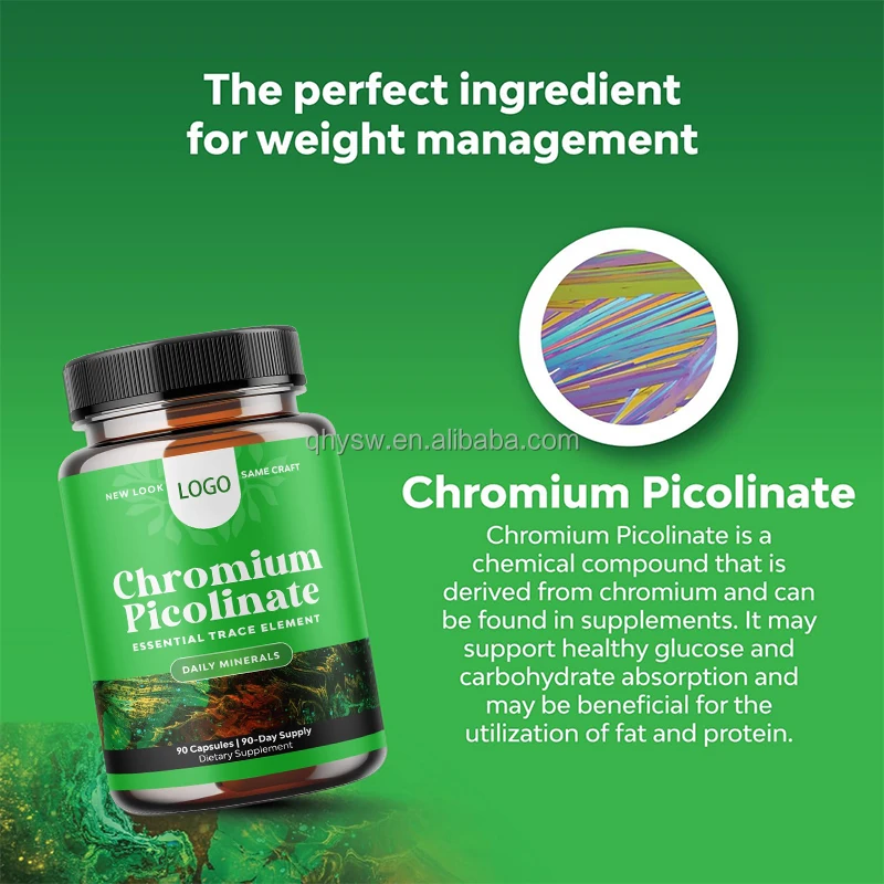 Private Label Chromium Picolinate Capsules Heart Health Weight Management Chromium Picolinate Capsules