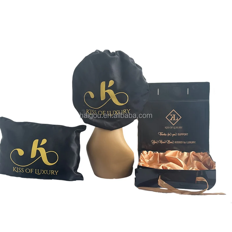 Hair Accessories Custom Box Wig cap Thank you Card Business Card Hair Tags