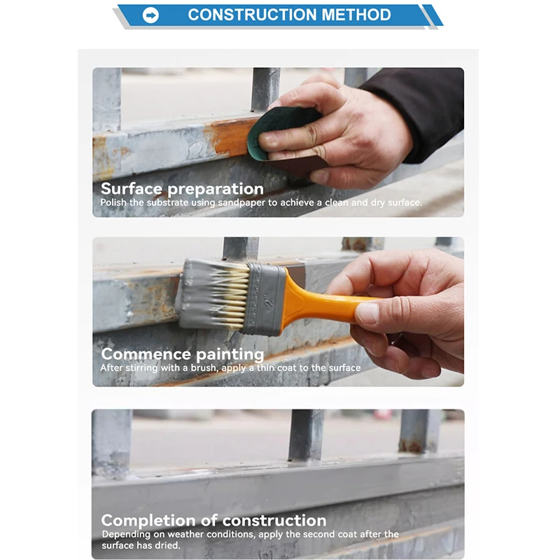 Anti-Rust Metallic Coating Good Adhesion Anticorrosive Paint Multipurpose Water Based Metallic Paint