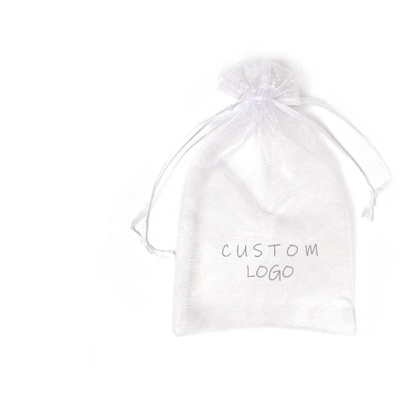 wholesale organza bags gift for party jewelry eyelash packaged Small pouch Drawstring Candy Bags
