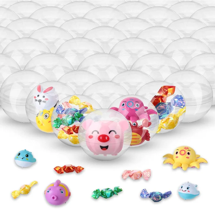 28mm Mini Classic Style Bulk Clear PP capsules Small round Gumball Vending Machine Capsules Empty round Cases