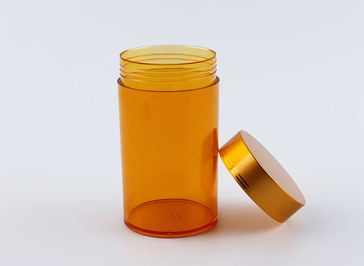 95ml 150ml medical pill bottle with aluminum lid plastic bottles jar with lid