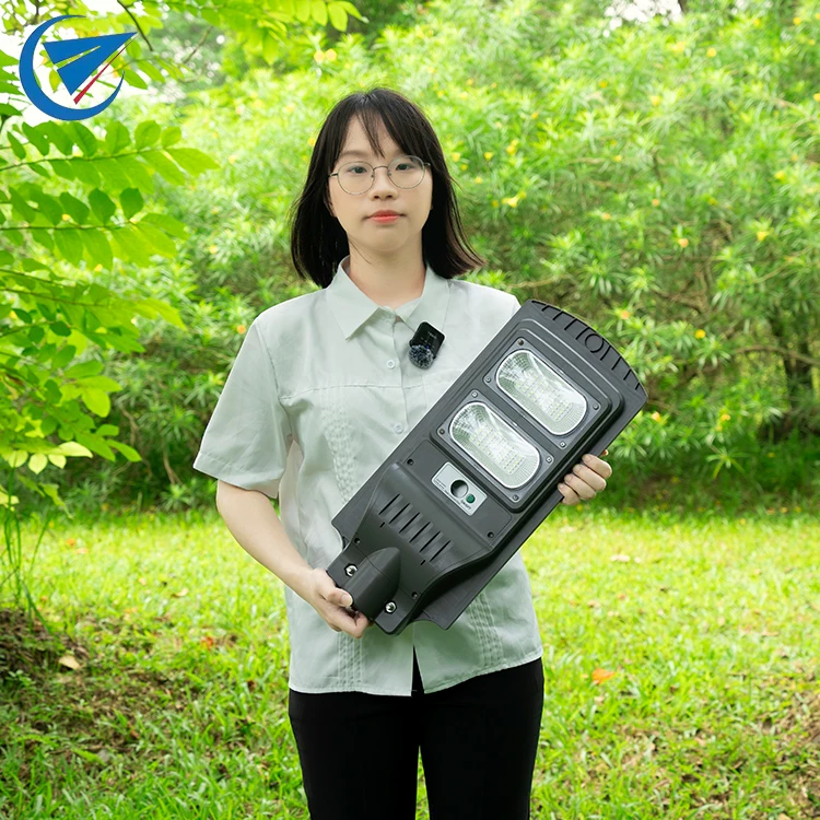 Wholesale ABS Ip65 Waterproof Outdoor Solar Lamp 30w 60w 90w 120w All In One Integrated Solar Led Street Light