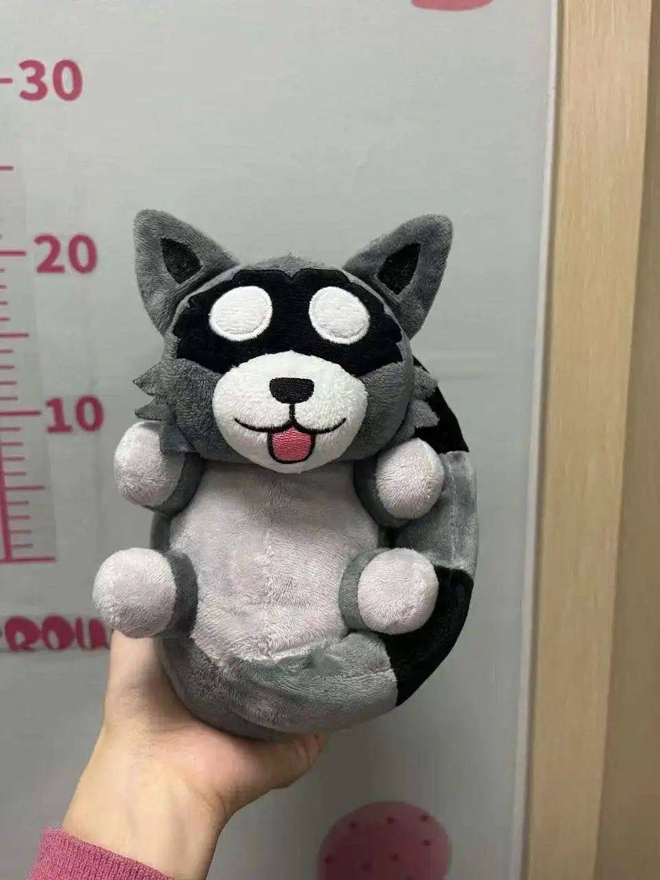 custom plush animal floppy home kids winter slippersraccoon animal fur slippers with new  creative Free size indoor floor