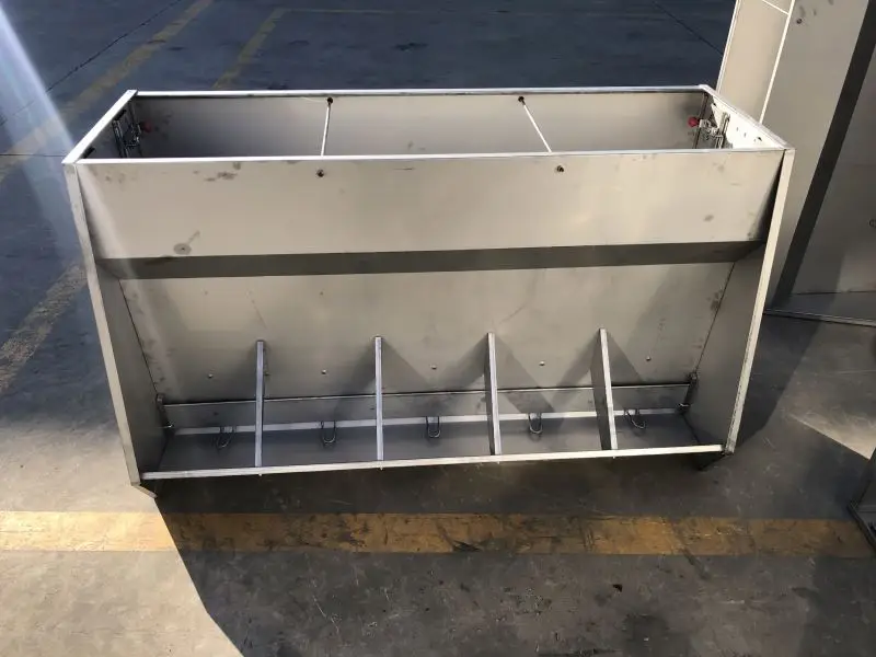 Superior Quality Pig Feeder Stainless Steel Trough  with 5 toughs