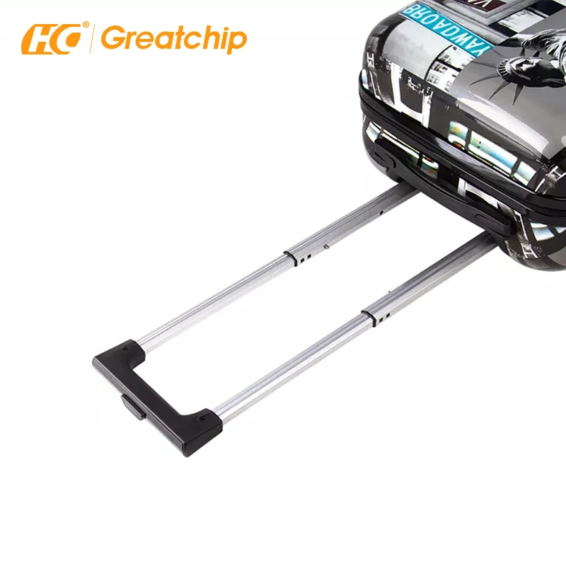 Custom Print ABS PC Suitcase Carry On Hard Shell Travelling Bags  Case Luggage Sets