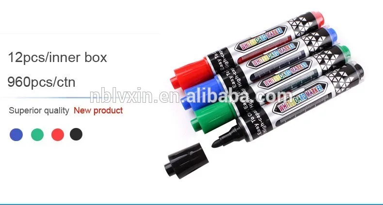 Hot Sale Custom High Quality Whiteboard marker Pen 4 colors dry erase used for office
