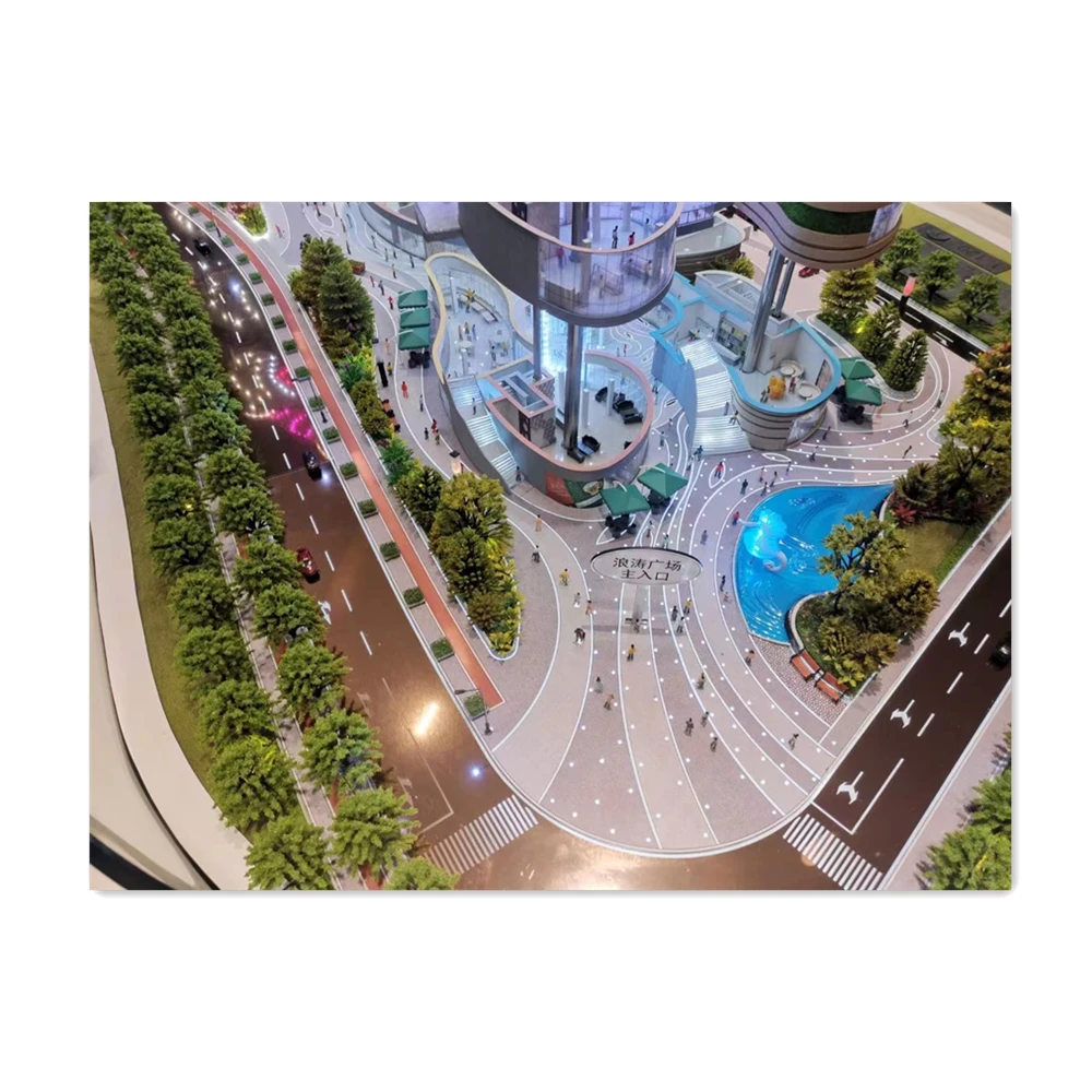 Latest Contemporary Scenery Model and land layout scale model for showing /making all kinds of customized building models