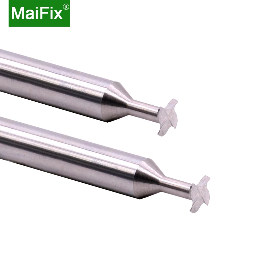 Maifix T Type Grooving Milling Cutter Tungsten Steel Slotting Router Bits CNC Tool Endmill for Steel Cutting Tools