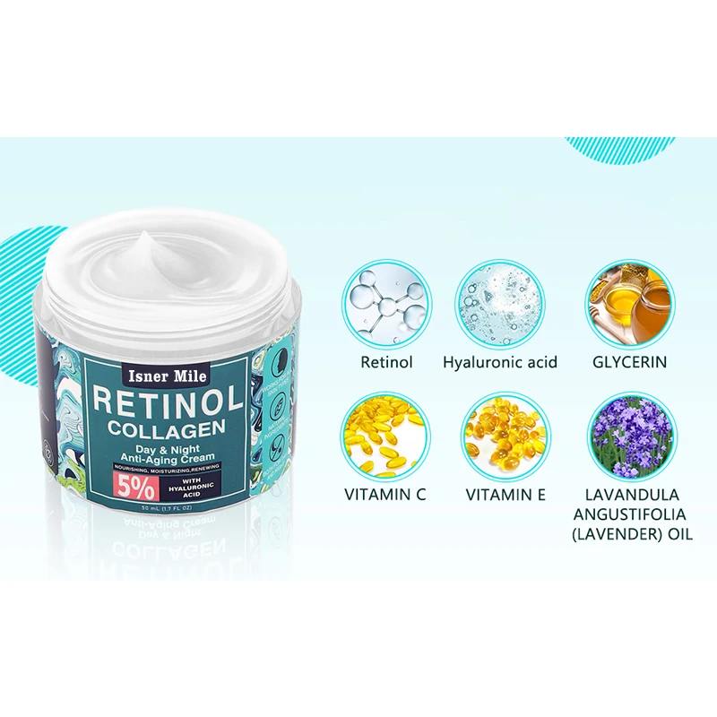Skin Repair Best Moisturizer Firming Anti Aging Anti Wrinkle 2.5% Retinol Facial Face Cream Collagen cream