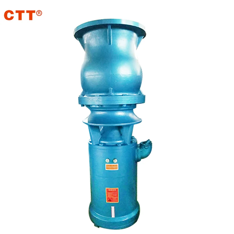 10 12 14 inch outlet large flow water propeller pump cast iron 22hp submersible axial flow pump for river fish pond