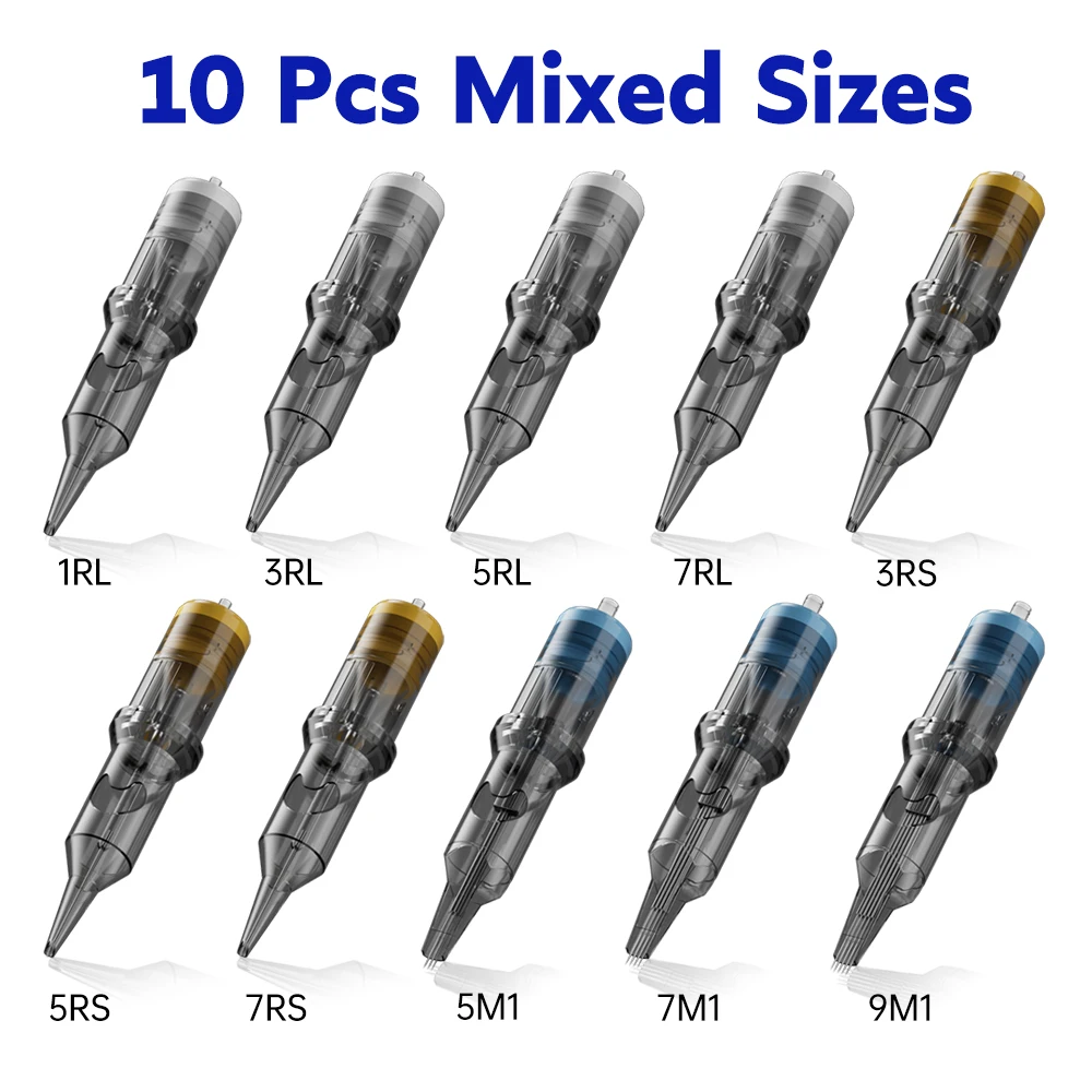 High Quality Crescent Shape Boutique Tattoo Integrated Needle Cartridge Microblading Needle For Tattoo Machine