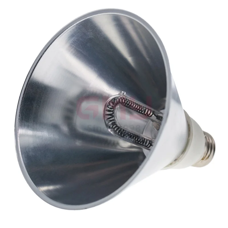 infrared IR carbon fiber lamp heat-insulating lamp light E27 for animal cubs light 100W farm