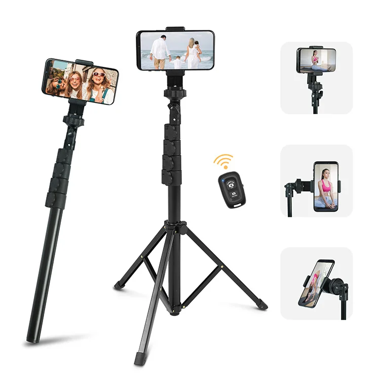 horizontal and vertical shooting live tripod selfie stick mobile phone universal selfie artifact