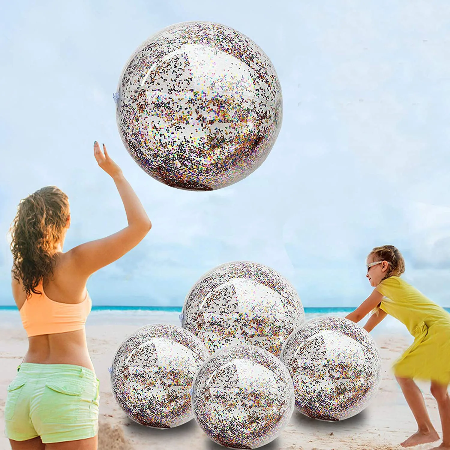 Hot Christmas inflatable outdoor PVC beach ball customized toy ball