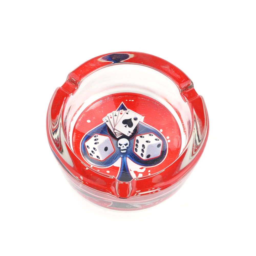 Fashion design modern glass smoking ashtrays wholesale