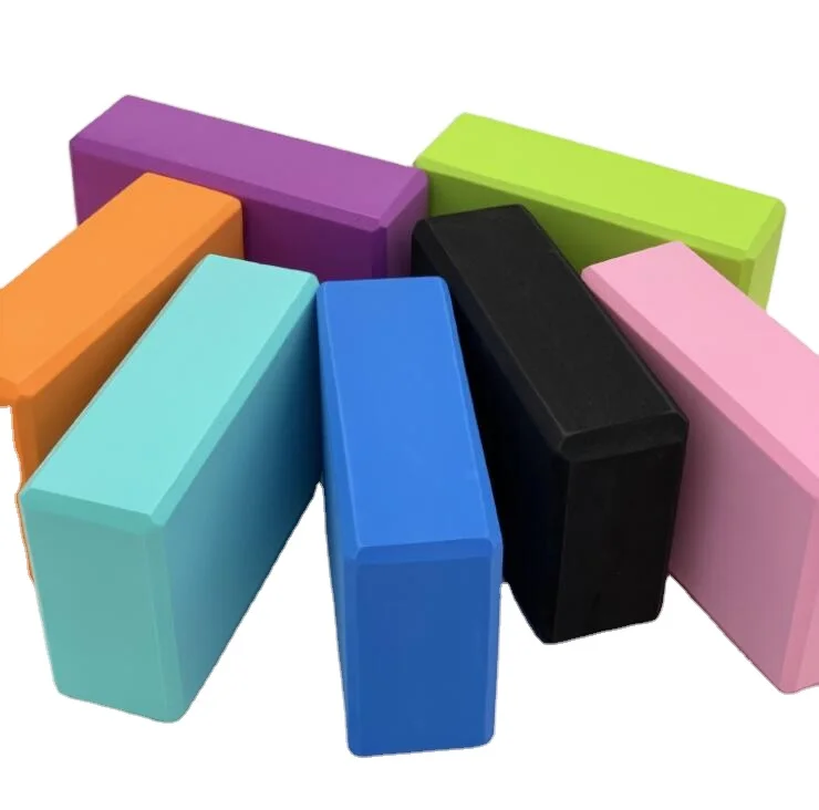 Factory price black eva yoga blocks with design