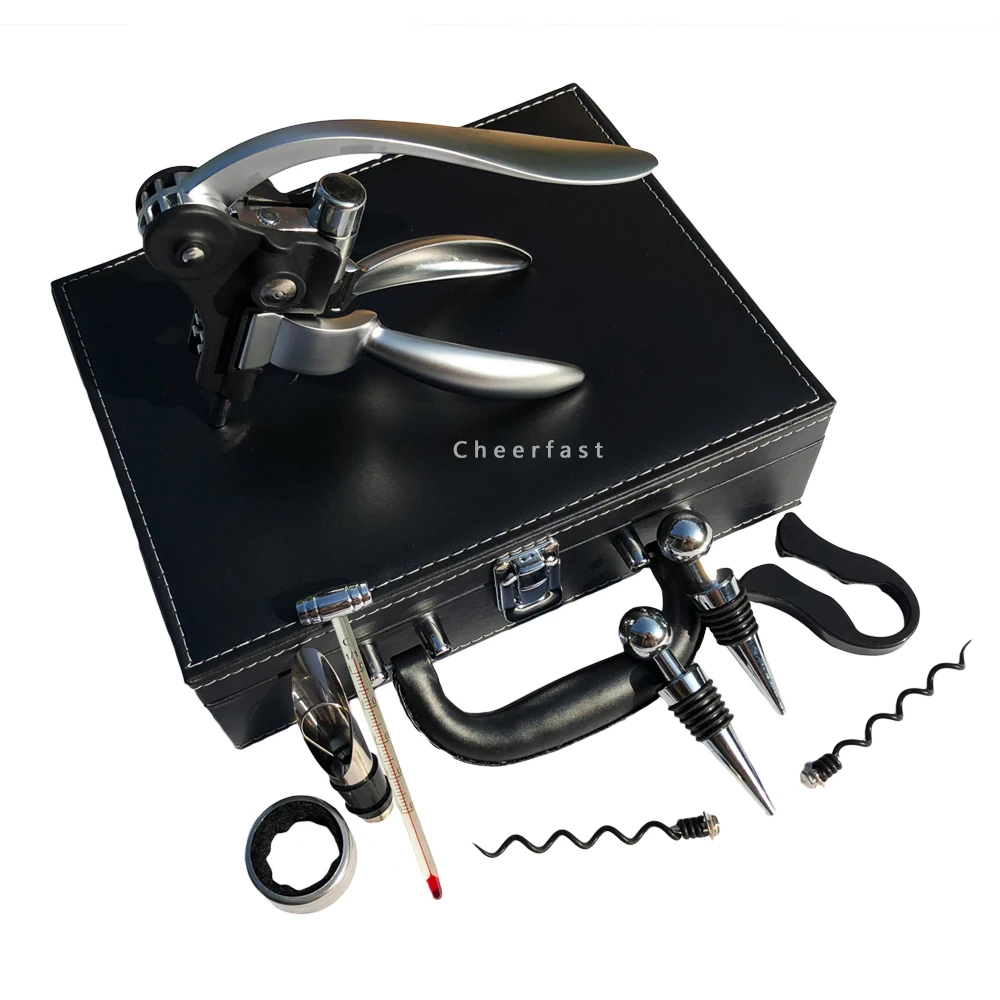 Nice 9pcs Accessories Gift Kit rabbit wine corkscrew opener gift set