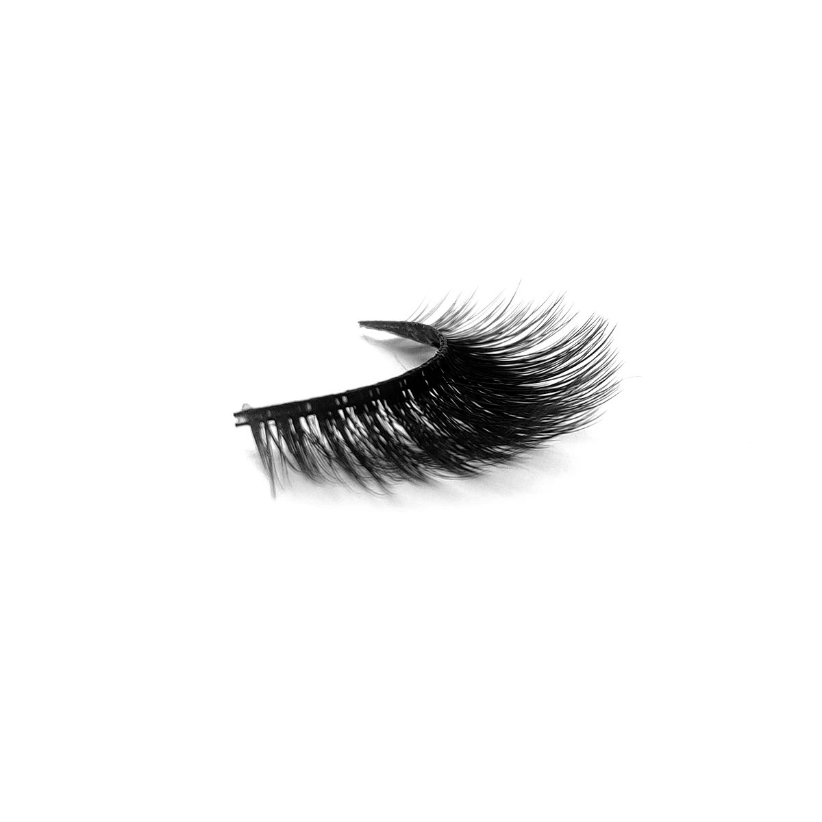 wholesale 3d strip lashes Demi Wispies Human Hair False Eyelashes silk synthetic eyelashes too